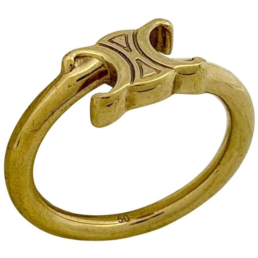 Celine Triomphe Ring No 10 GP Gold